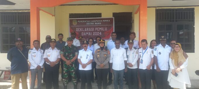 Danramil Timika Hadiri Deklarasi Pemilu Damai 2024