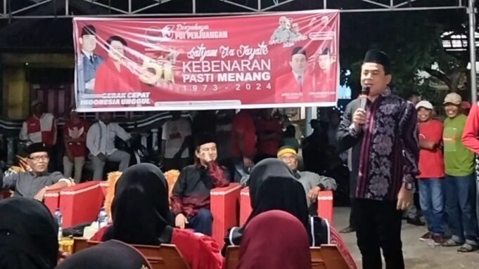 DPC PDI-P Gelar Tasyakuran HUT di Posko Pemenangan Ganjar-Mahfud