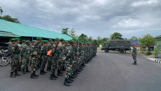 Kodim 1710/Mimika Laksanakan Patroli Gabungan Jelang Pilpres 2024
