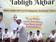HMS Ikuti Tabligh Akbar HUT ke-65 Kabupaten Sumbawa, Ustadz Das’ad Latif Minta Jaga Persatuan Meski Beda Pilihan Politik