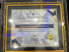 Pemkab Sumbawa Terima Penghargaan TKD Awards Tahun 2023 dari Kemenkeu DJPB Kantor Wilayah NTB