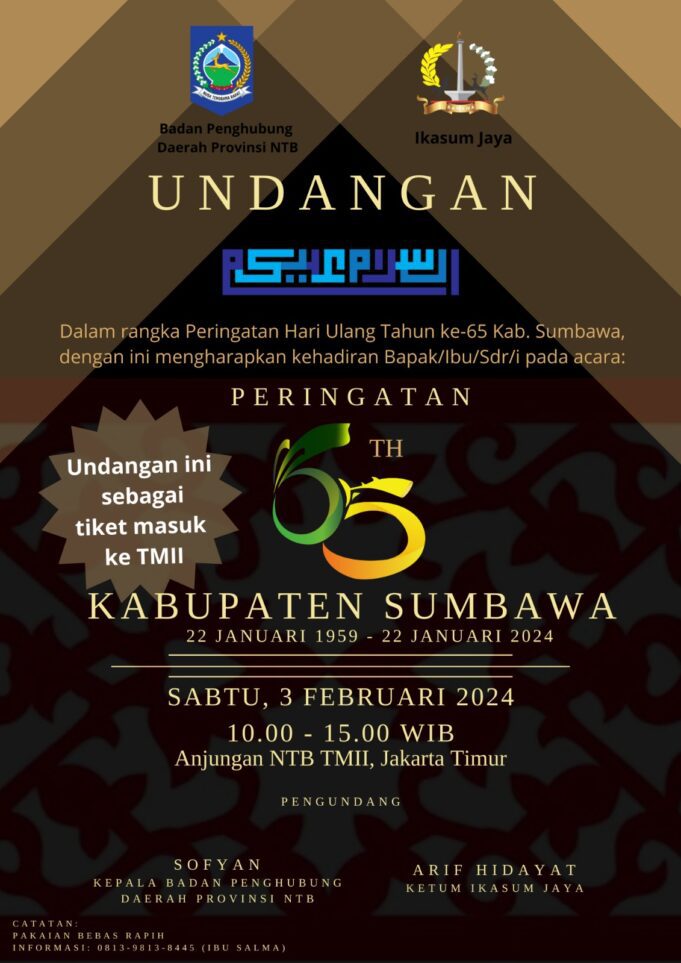 Pesta Durian dan Makanan Khas Sumbawa menjadi Menu Utama Peringatan HUT 65 Sumbawa oleh Ikasum Jaya di TMII Jakarta