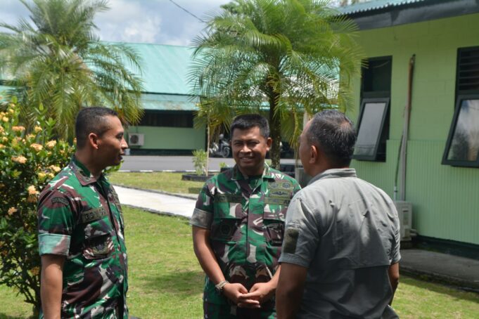 Dandim 1710/Mimika Sambut Kunker Waasops Kasad Bidang Siapsat