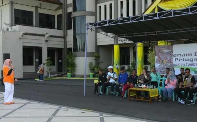 Ikut Senam Serentak, Wabup Himbau Masyarakat Jaga Kondusifitas dan Tidak Golput