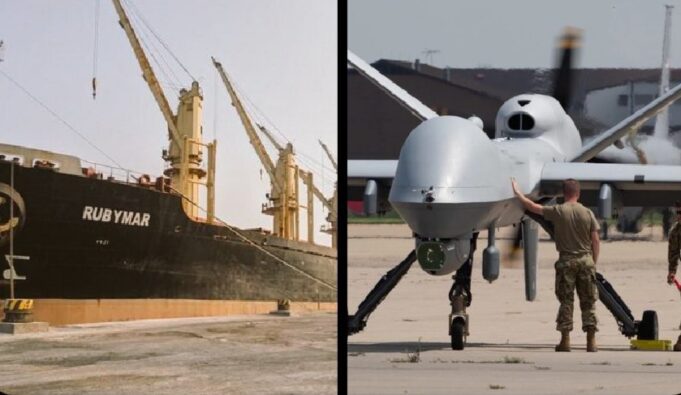 Yaman Klaim Buat Rubymar Nyaris Tenggelam, Tumbangkan MQ-9 Reaper