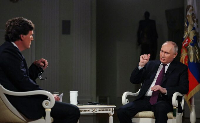 Wawancara dengan Tucker Carlson, Putin Beber Peran CIA Picu Konflik Rusia-Ukraina