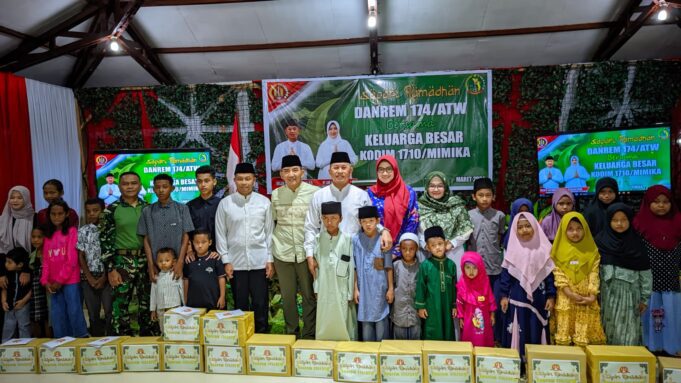 Safari Ramadhan Danrem 174/ATW Bersama Keluarga Besar Kodim 1710/Mimika