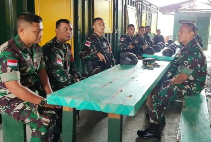Dandim Mimika Dampingi Kunjungan Kerja Danrem 174/ATW Ke Pos Pam Obvitnas PT. Freeport Indonesia