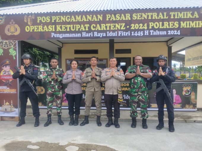 Menjelang Idul Fitri 1445 H, Babinsa Koramil 1710-02/Timika Intensifkan Patroli Dan Komsos
