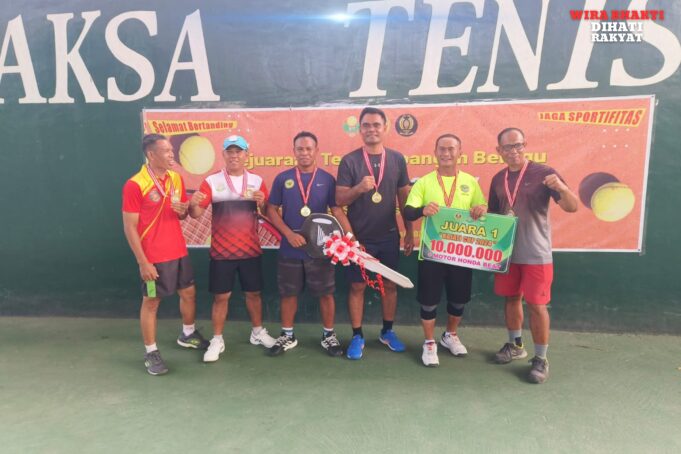 Kejuaraan Turnamen Tennis Kajati Cup 2024, Korem 162/WB Raih Juara Satu