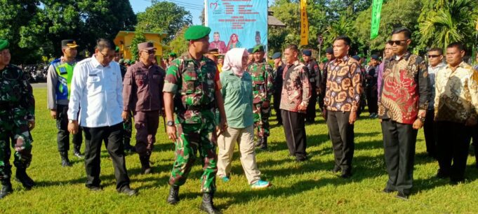 Dandim 1607/Sumbawa Pimpin Gelar Pasukan Pengamanan Kunjungan Presiden