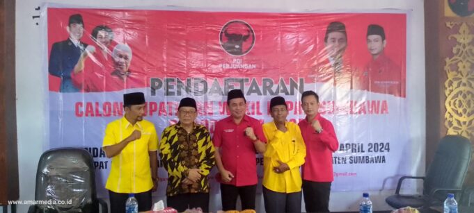 PDI P Sumbawa Terima Pendaftaran Cakada Pasangan Mofiq, Berkas Lengkap Dan Sah