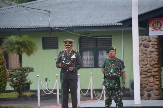 Dandim 1710/Mimika Pimpin Upacara Peringatan Hari Lahir Pancasila Tahun 2024