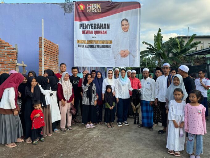 Rannya dan HBK Peduli Serahkan Hewan Kurban untuk Masyarakat Pulau Lombok