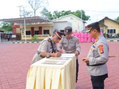 Kapolres Sumbawa Pimpin Upacara Sertijab PJU Dan Kapolsek
