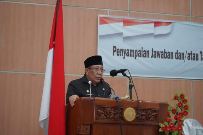 Pendapat Akhir Bupati Terhadap Pembahasan Ranperda Pertanggungjawaban Pelaksanaan APBD 2023