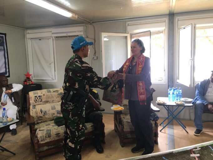 Satgas Indo RDB XXXIX-F Monusco Terima Kunjungan Deputy DSRSG