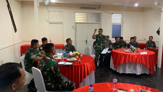 Dandim 1710/Mimika Pimpin Sidang Jabatan Bintara Dan Tamtama Personel Kodim Triwulan III TA. 2024