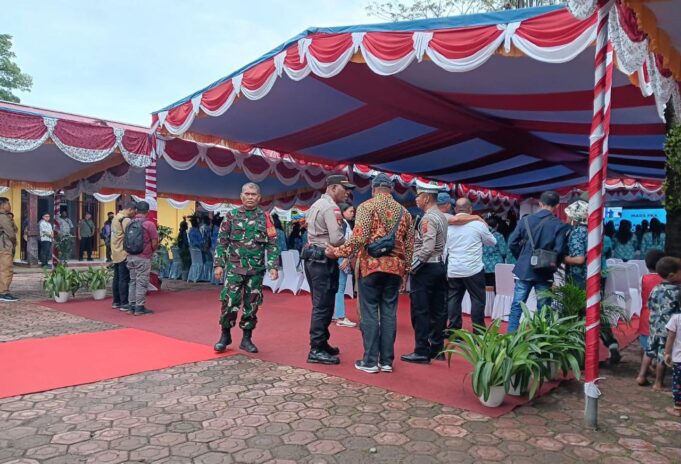 Babinsa Koramil Kota Amankan Kegiatan Perayaan Hari Anak Nasional 2024 Di Distrik Kwamki Narama Kabupaten Mimika