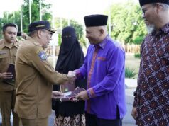 Pimpin Upacara Pelepasan Purna Tugas ASN, Bupati Tekankan Netralitas ASN