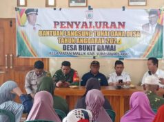 Pemdes Bukit Damai Salurkan Bantuan Lansung Tunai