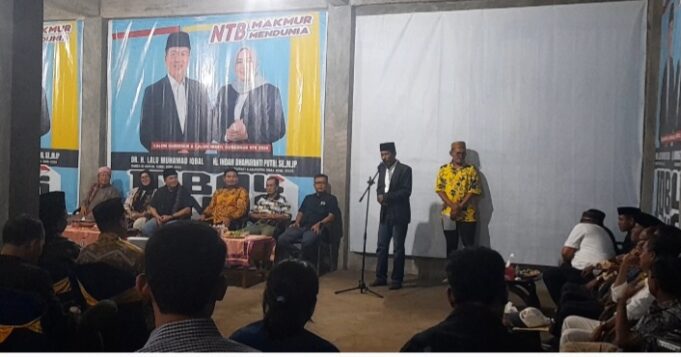 H. Lalu Muhamad Iqbal Hadir Meresmikan Posko Pemenangan Calon Gubernur dan wakil Gubernur NTB periode 2024_2029