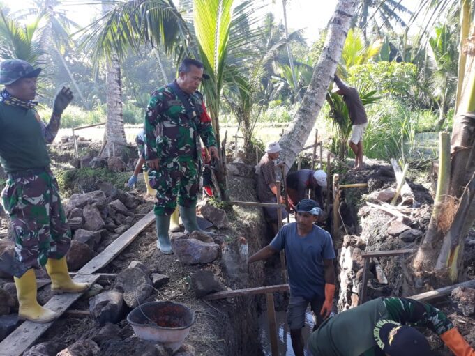 Pentaludan Saluran Irigasi TMMD ke-121 Kodim 1615/Lotim Berikan Dampak Positif Bagi Masyarakat