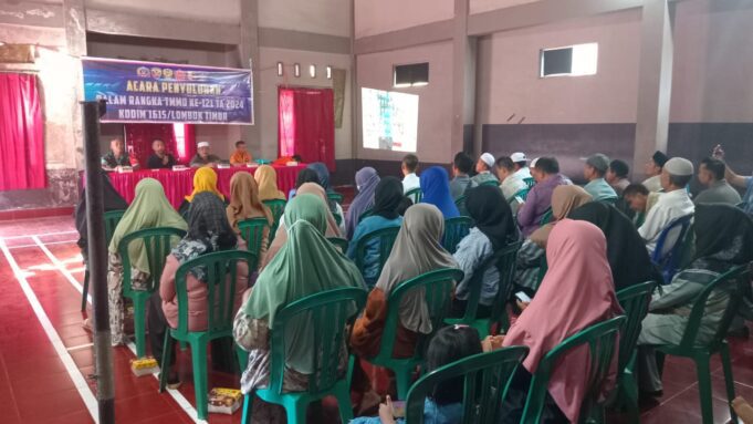 Kodim 1615/Lotim Gelar Penyuluhan Penanggulangan Bencana Alam