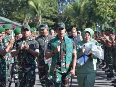 Dandim 1607/Sumbawa Sambut Kedatangan Pangdam IX/Udayana Beserta Rombongan