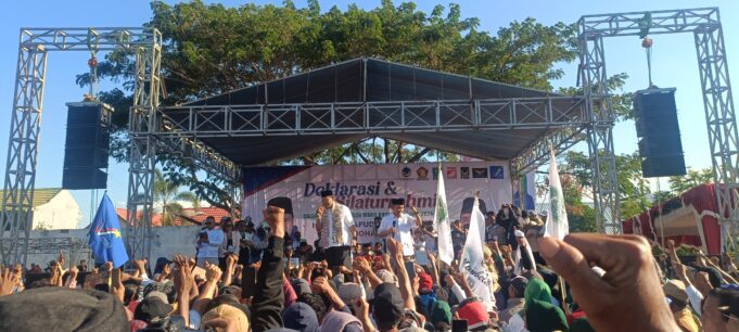 Bersama 7 Parpol, Deklarasi Jarot-Ansori Dihadiri Ribuan Orang