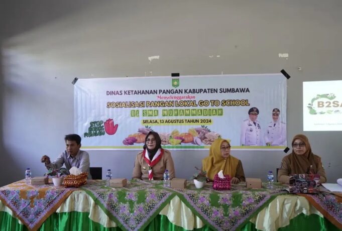 Wabup Buka Sosialisasi Pangan Lokal di SMA Muhammadiyah Sumbawa