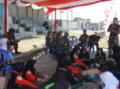 Dandim 1615/Lotim Tinjau Kesiapan Upacara Penutupan TMMD Ke-121
