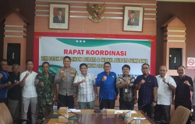 Sekda Pimpin Rakor Tim Desk dan Pemilu Bupati dan Wakil Bupati Sumbawa