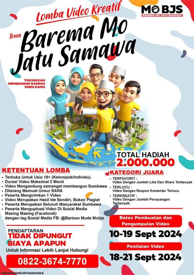Ikut Ya …, Lomba Video Kreatif Barema Mo Jatu Samawa