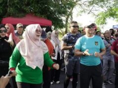 Wabup Dampingi Pj. Gubernur Olahraga di Car Free Day Samota