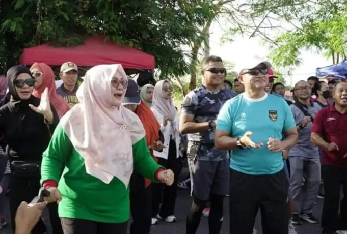 Wabup Dampingi Pj. Gubernur Olahraga di Car Free Day Samota