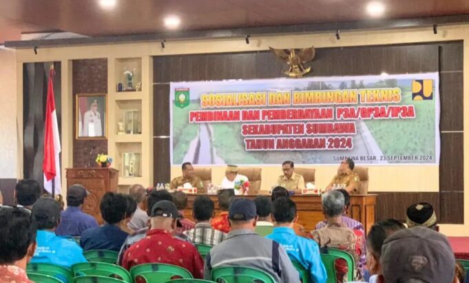 Bupati Buka Sosialisasi dan Bintek Pembinaan dan Pemberdayaan P3A/GP3A/IP3A