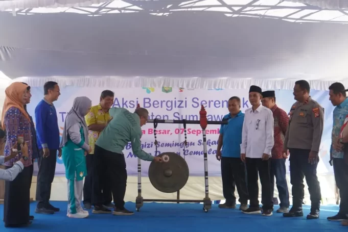 Bupati Pukul Gong, Pencanangan Aksi Bergizi Serentak Dimulai