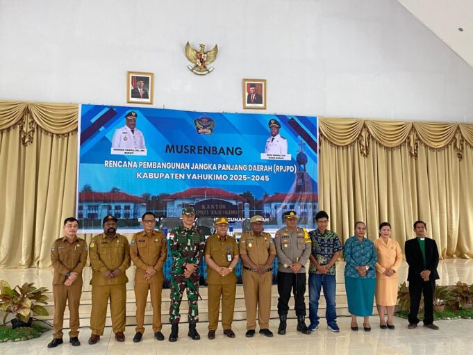 Partisipasi Dandim 1715/Yahukimo Dalam Musrenbang Mendorong Rencana Pembangunan Berkelanjutan Untuk Kabupaten Yahukimo 2025-2045