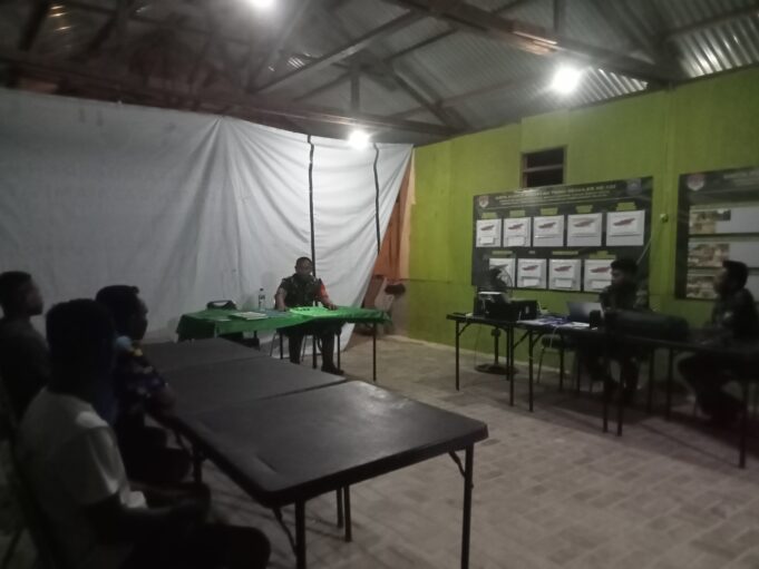 Tak Kenal Lelah, Dansatgas TMMD Ke-122 Kodim 1805/Raja Ampat Lakukan Kunjungan dan Evaluasi