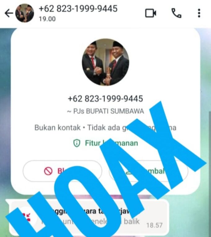 Pjs Bupati Sumbawa Minta Waspadai Penipuan Catut Namanya