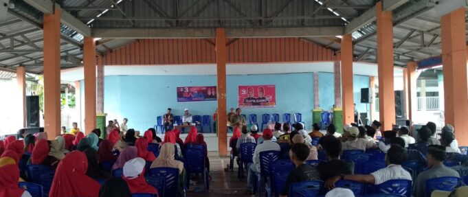 Kampanye RASA di Pulau Bungin Bawa Senap, Hujan deras dan penuh antusias