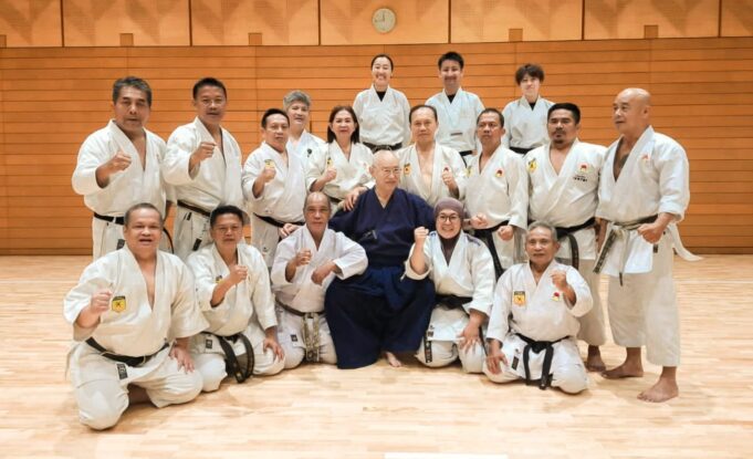 Delegasi INKAI berlatih di Honbu Dojo Japan Traditional Karate- Do Asociation