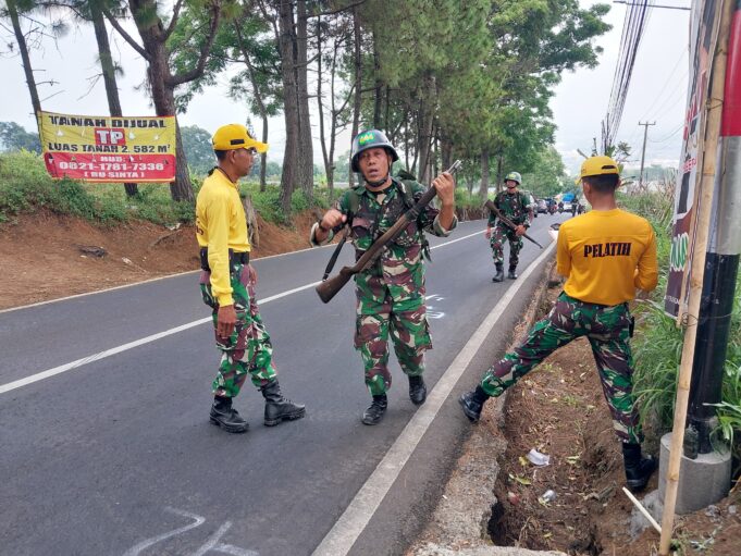 Pelihara Ketahanan Fisik, Siswa Satdikpa Pusdikhub Pushubad Gelar Hanmars 25 KM