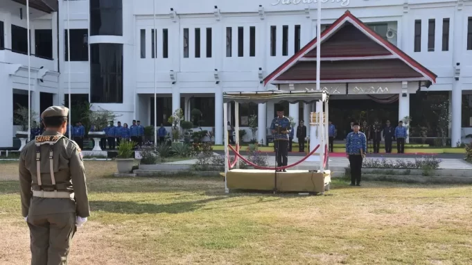 Jadi Inspektur Upacara Hari Kesakitan Pancasila, Pjs Bupati Sumbawa Himbau Waspada Kebakaran