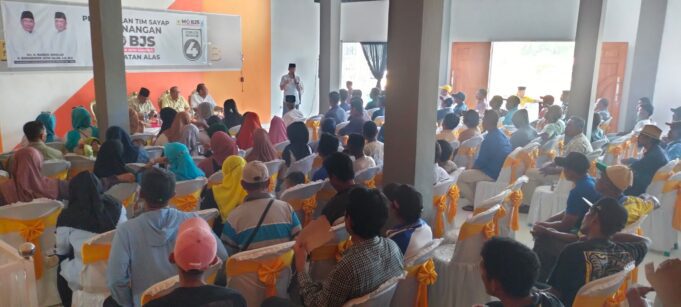 Tim Pemenangan Sayap Mo-BJS Siap Raih Kemenangan di kecamatan Alas