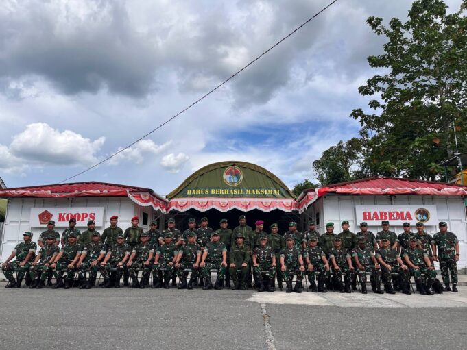 Dandim 1710/Mimika Sambut Kunjungan Kerja Kasad di Wilayah Kabupaten Mimika