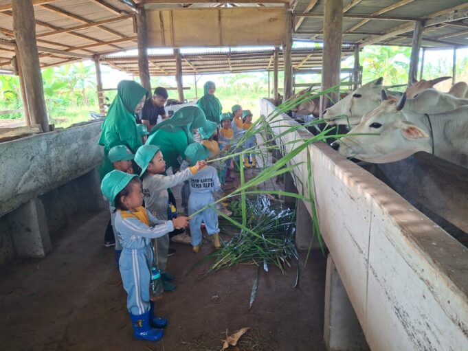 Kebun Ketahanan Pangan Makorem 012/TU Jadi Sarana Edukasi Alam Bagi Anak PAUD