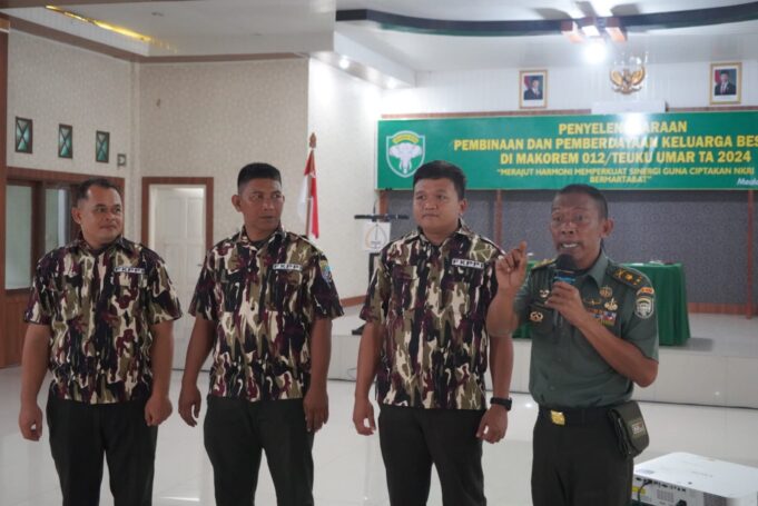 Korem 012/TU Gelar Pembinaan Keluarga Besar TNI