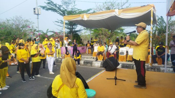 HUT ke-60, DPD Golkar Sumbawa Gelar Senam Sehat Serentak se-Indonesia